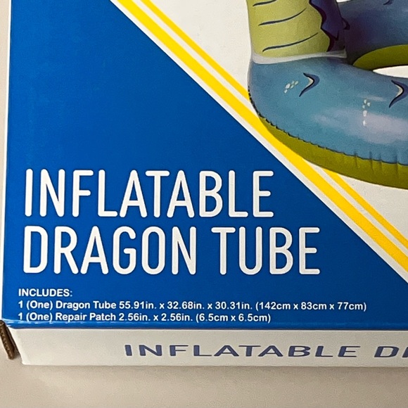 Inflatable Dragon Pool Tube, NIP - Picture 2 of 3